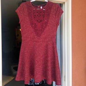 ❤️ Burgundy A Line Dress ❤️